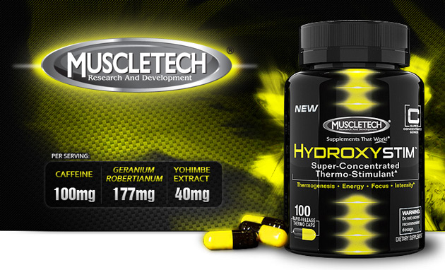 Hydroxystim 100 Capsules by Muscletech