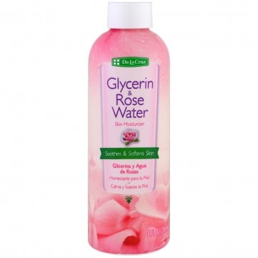 De La Cruz Glycerin & Rose Water Skin Moisturizer 8 fl oz
