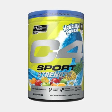 Cellucor C4 Sport Strength Hawaiian Punch Berry Blue Typhoon Pre-Workout 20 Servings