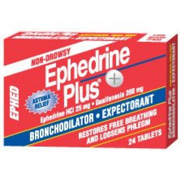 DMD Pharmaceuticals-Ephedrine Plus HCL 25mg 24tb