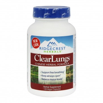 Ridgecrest Herbals ClearLungs Chinese Herbal Formula 120 Vegan Capsules