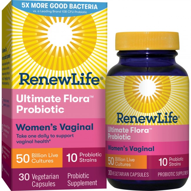 Ultimate Flora Vaginal Support Probiotic Supplement Renew Life 30 Ct 4530