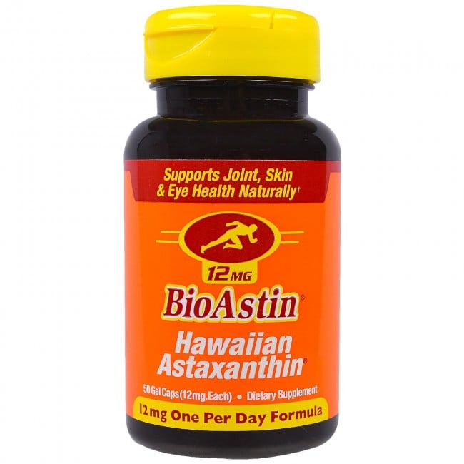 Hawaiian Astaxanthin 12mg 50 Caps By Bioastin 