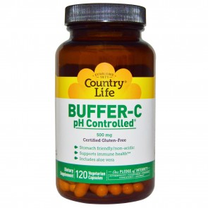Country Life Buffer-C pH Controlled 500 mg 120 Veggie Caps