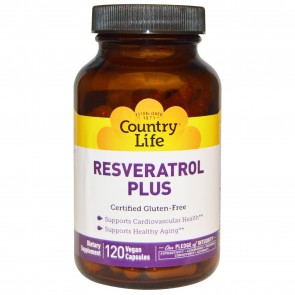Country Life Resveratrol Plus Antioxidant 120 Vegetarian Capsules