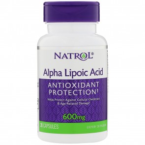 Natrol Alpha Lipoic Acid 600 mg. 30 Capsules