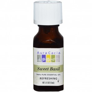 Aura Cacia Essential Oil Sweet Basil 0.5 fl oz