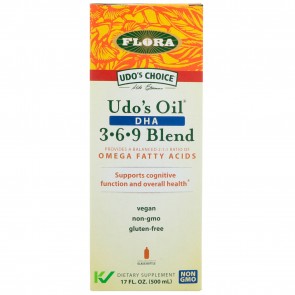 Flora Inc Udo's DHA 3-6-9 Oil Blend 17 oz