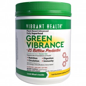 Vibrant Health Green Vibrance Version 16.0 +25 Billion Probiotics (709.8 Grams)