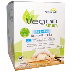 Naturade Vegan Smart All-In-One Nutritional Shake Vanilla 12 Packets