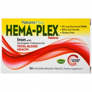 Nature's Plus Hema-Plex 30 Sustained Release Tablets