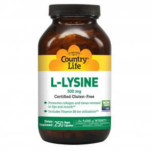 Country Life L-Lysine 500 Mg With B-6  250 Vegicaps