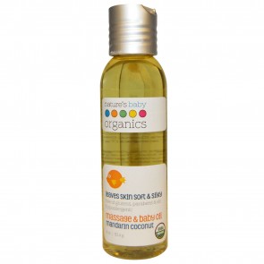 Organic Baby Oil - Mandarin/Coconut -Organic - 4 oz