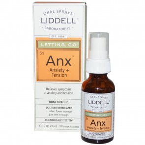 Liddell Laboratories - Anx Letting Go Anxiety + Tension Homeopathic Oral Spray - 1 oz