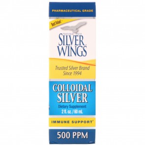 Natural Path Silver Wings Colloidal Silver 500 PPM 2 fl oz (Dropper)