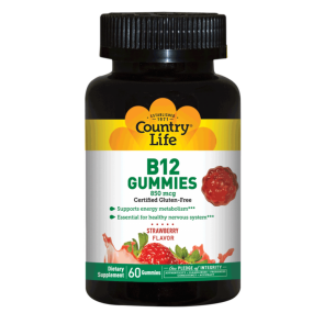 B12 Gummies Strawberry 60 Gummies | Country Life B12 Strawberry Gummies