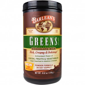 Barlean's Greens Chocolate Silk 9.52 oz