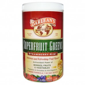 Barlean's Superfruit Greens Strawberry Kiwi 9.52 oz