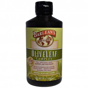 Barlean's Fresh Pressed Olive Leaf Complex Full Spectrum Liquid Natural Flavor 16 oz