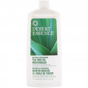 Desert Essence Natural Refreshing Tea Tree Oil Mouthwash 16 oz.