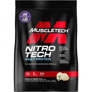 MuscleTech Nitro Tech Whey Protein Vanilla 10 lbs