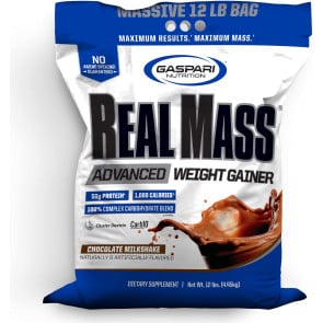 Gaspari Nutrition Real Mass Advanced Weight Gainer Chocolate Ice Cream 12lbs