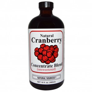 Natural Sources, Natural Cranberry Concentrate Blend, Unsweetened, 16 fl oz (480 ml)