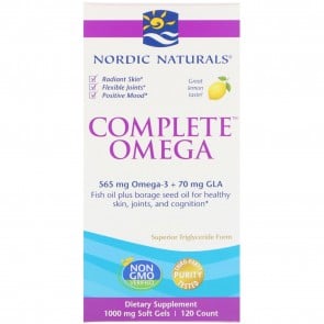 Nordic Naturals Complete Omega Lemon Flavored 120 Softgels