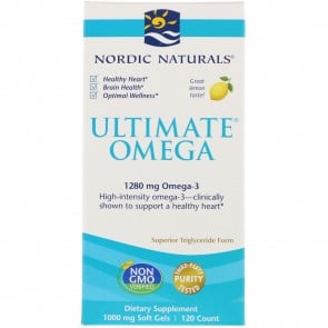 Nordic Naturals Ultimate Omega Lemon Flavored 120 Softgels