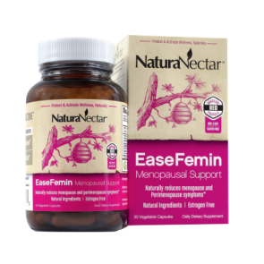 NaturaNectar EaseFemin Menopausal Support 30 Clear Vegetable Capsules