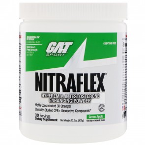 GAT Nitraflex Green Apple 10.6 oz (300 Grams)
