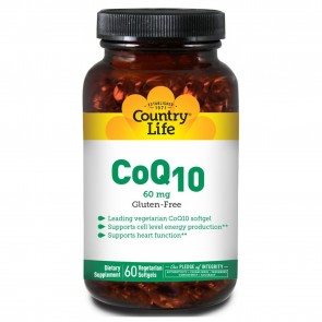 CoQ10 60 mg 60 Vegetarian Softgels by Country Life 