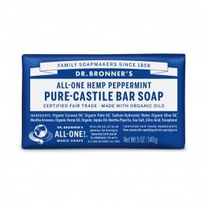 Dr. Bronner's Pure Castile Bar Organic Soap Peppermint 5 oz