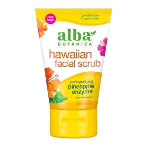 Alba Botanica Hawaiian Enzyme Facial Scrub Pineapple 4 oz
