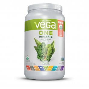 Vega One Plant Based All-In-One Shake Plain Unsweetened 1.10 lbs 20 Servings