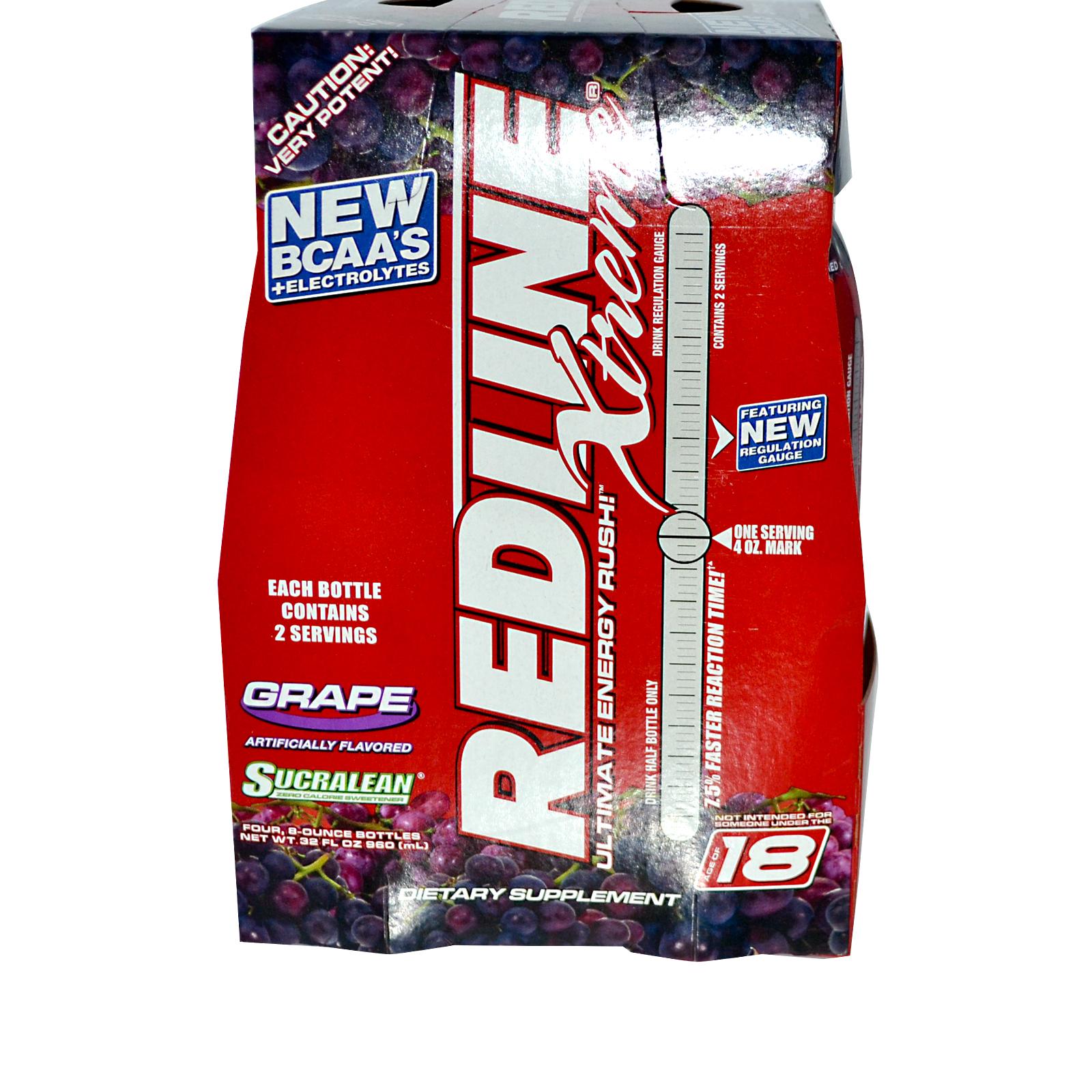 label redline energy drink